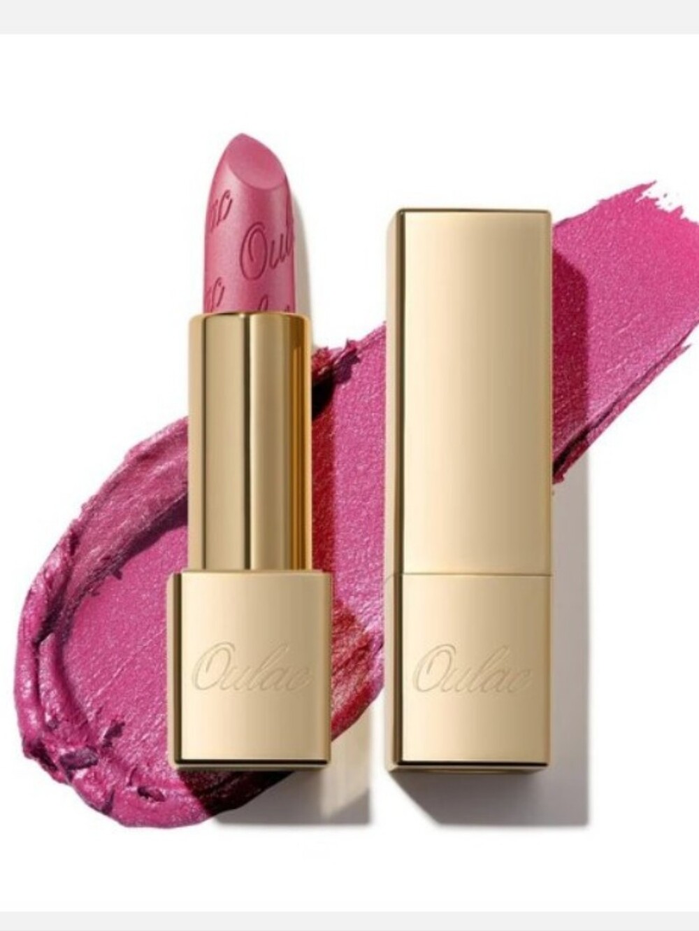 Oulac-Metallic Shine Lipstick (#11 Hip & Hippie 🩷)